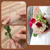 Dekorativa blommor 100st konstgjorda bukettillbehör Floraltråd Stammar Krans gör blomma DIY Craft Iron Glue Wrapped Pole