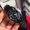 Kadın tasarımcı saat kartı boyutu 38mm/33mm seramik saat otomatik/kuvars hareketi safir suya dayanıklı bayanlar lüks saat orologio