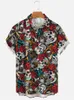 skull Pattern 3D Printed Men's Shirt Man/Women Casual Fi Short Sleeves Shirts Hawaiian Streetwear Oversized Unisex Clothing R79j#
