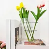 花瓶の耐久性のある本花瓶の水を植える花アクリルの花のためのホームオフィスの装飾ギフト
