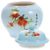 Storage Bottles Ceramic Tea Jar Chinese Style Loose Container Candy Delicate Canister Multi-function Home Accessory