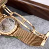 Ładny AP WIST WATM 77244OR.GG.1272or.01 Millennium Series 18K Rose Gold Frost Gold Opal Stone Manual Mechanical Women Watch