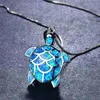 Pendant Necklaces Women Jewelry Natural Stone Rhinestone Turtle Tortoise Chain 50Add5Cm Shaped Length Retro Sweater Pendants N1K2 Drop Dhxro