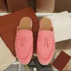 Designers Shoe Casual Shoes Loafers LP Flat Low Top Suede Cow Leather Oxfords Moccasins Summer Walk Comfort Slip On Loafer Rubber Sole Outflats Loro Piano Sneakers