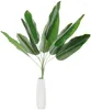 Fleurs décoratives 82cm feuille de bananier artificielle 9 feuilles fausse plante en pot Simulation aménagement paysager décor de mariage à la maison