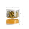 Förvaring flaskor juice våt timglas gurka behållare verktyg dispenser mat pickles oliver torrt kök och pickle separator burk för
