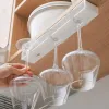 Racks Selfadhesive Goblet Storage Holder Kitchen Under Cabinet Organizer Punchfree Wine Glass Rack Stemware Cup Down Hanging Holder