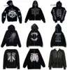 Heren Hoodies Sweatshirts Spider Hoodie Strassweb Skeletprint Zwart Y2k Goth Hoodies met lange mouwen en volledige ritssluiting Oversized jas Mode Sp5der Hoodie 729