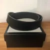 2020 Men women Belt Womens High Quality Genuine Leather Black and White Color Cowhide Belt for Mens belt with Original Box203P