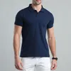 Camisa polo de lapela de cor sólida verão fi respirável homens e mulheres de manga curta superior bordado personalizado impressão logotipo 2022 novo x9go #