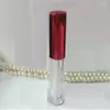 Garrafas de armazenamento 1.5ml mini recipientes lábio glzae tubo vermelho prata ouro roxo preto tampa suprimentos de viagem plástico lipgloss vazio atacado