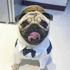 Odzież dla psów Formalne ubranie dla psów Puppy Pet Ubrania ślubne kostium Tuxedo Mały pies (niebieski s)