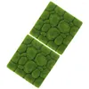 Dekorativa blommor 2 datorer Artificial Garden Moss Faux Panel Plant Hanger Fake Mat Foam Board Micro Scene