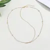 Hårklipp Qiamni Bohemian Imitation Pearls pannkedje smycken för kvinnor flickor gåva brud metall pannband tillbehör huvudstycke