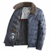 Hommes hiver Parka épaissi chaud graphène chaleur Accumulati détachable col de fourrure manteaux mâle marque vêtements vestes hommes vestes u89b #