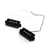 Accessori per chitarra da 70 mm Pickup silenzioso a 4 corde da 2 pezzi nero per set di pickup per basso di ricambio Precision P Bass ISP
