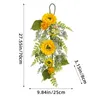 Dekorativer Blumen-Frühlingskranz, umgedreht, künstliche Türbehang, Heimdekoration, simulierte Sonnenblume, Wohnzimmer