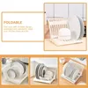 Kitchen Storage Foldable Dish Drain Rack Bowl Holders Home Drying Racks Simple Drainers For Pp Folding