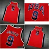 College Basketball usa camisa rara homens jovens mulheres vintage retro 9 Michael 1984 EUA High School tamanho S-5Xl personalizado qualquer nome ou número Otwze