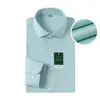 Windsor Kraag Normale manchet Dr. Shirt Fi Heren Lg-mouwen Luxe busin Formele overhemden Effen Gemakkelijk te onderhouden Casual Sociaal V5Cl#