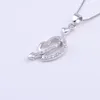 Pendentifs Pekurr 925 argent Sterling flèche de cupidon coeur collier pour femmes Zircon collier bijoux fins cadeau de saint valentin