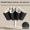 Umbrellas Sunshade Anti-Umbrella Full-Automatic 10K Rain Or Shine Dual-Use Large Car Reverse Folding Sun