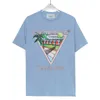 High Street Nouveau T-shirt Lettres Tennis Cocut Arbre Imprimé Tshirt Cott Lâche Casual Manches Courtes Harajuku T-shirt b3Lo #