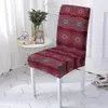 Housses de chaise Mandala élastique, motif de fleurs, pour salle à manger, taille universelle, siège de cuisine, Banquet de mariage