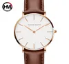 Relogio Feminino Hannah Martin Luxury Brand Whems Watches Leather Band Rose Gold Waterproof Ladies Quartz Wristatch Fit DW Style C2280036