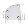 4 개의 장착 나사가있는 범용 기타 넥 플레이트 디럭스 스타일 크롬 마감 4- 볼트 넥 플레이트 전기 기타