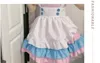 Kobiety w proszku Blue Maid Strój anime Dr Długość do uda APR APR Lolita poliester Wygodny kostium cosplay z dużym łukiem J6A0#