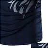 Men'S T-Shirts Tattoo Printed Short Sleeves Crew Neck Men T Shirts Summer Casual Daily Wear Clothing Black White Navy Drop Delivery Ap Dhwgu