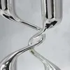 Ljushållare modern kreativ tvillingljusdekoration dekoration bordsskiva gäst restaurang modell rummet metallformat silver hem mjukt