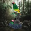 Minyatürler Elektronik Kuşlar Şarkı Söyleyen Parrot Dekorasyon El Sanatları Ses Kontrolü Etkileşimli Festival Hediye Simülasyonu Kuş Toyu Çocuk İçin