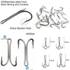 Fishing Hooks 20Pcs Stainless Steel Double Big Strong Sharp Fish Hook Size 4/0 5/0 6/0 7/0 8/0 9/0 230630 Drop Delivery Dhwkz