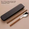 Chopsticks Travel Portable Dinnerware One-person Students Tableware Spoon Set Kitchen Accessories