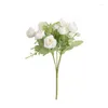 Decoratieve bloemen Hoge kwaliteit 10 hoofden Kleine roos Bruiloft Deco Mariage Fleurs Artificielles Zijde Kunstmatige Penoy Artificielle Flores