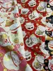 Fabric 145*98cm 100% Cotton Printed Lucky Cat Cloth Maneki Neko Japanese Style Bronzed Fabric For Sewing Kimono Bags Handmade DIY