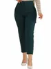 Pantalon de costume pour femme, pantalon Capri de printemps, solide, Slim, vêtements de transport, collants, couleur unie, Lgs, taille haute, vêtements féminins 884Q #