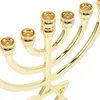 Ljushållare 7-head candelabra chalice bröllop gynnar modern ljusstake dekorativa dekorationer bas metall skrivbord prydnad