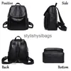 Backpack Style Shoulder Bags Famous Brand Designer Women PU Leather Backpack Female Casual Travel Bag Teenager School Womens bolsa feminina Sac H240328