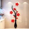 壁ステッカーマルチサイズカラフルなマルチピース花瓶3DアクリルデコレーションステッカーDIYアートポスターホームデコレーションベッドルームウォールスティック