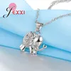 Halskette Ohrringe Set 925 Sterling Silber Elefant Schmuck Anhänger Braut Hochzeit Verlobung