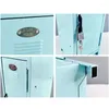 Storage Boxes Wrought Iron Small Makeup Cabinet Cosmetics Girls Box For Brush Lipstick Cotton Pad