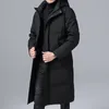 high Quality White Duck Down Jacket Men Winter Warm Lg Coats Fi Hooded Thick Down Jakcets Coats Causal Mens Clothing Nice E7Hs#