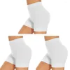 女性用レギンス3PCSスリミングシェイプウェアシームレスボーイショートスカート下着ブリーフの下でパンティーボクサーニッカーストレッチスリップショートパンツ