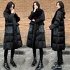 2024 Kvinnor Winter Fi LG Sleeve Down Jackets Female Päls krage LG Overcoats Ladies Thicken White Duck Down Coats Q881 20MY#