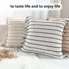 Yastık Nordic Striped Minimalist Yastık Kılıfı Ev Sofa Oturma Odası Otomobili Housse De Coussin