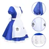 Jogo Alice Madn Returns Cosplay Halen Maid Dres Apr Dr Para Mulheres anime Meninas carnaval dr up party r5G4 #