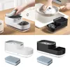 Liquid Soap Dispenser Hand och skål med svamphållarförvaringsbehållare Multifunktionell manual 2 i 1 för Sink Kitchen El Home Dorm
